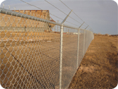 Commercial Security Fencing with Razor Wire