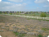 Subdivision Split Rail Fence Installation