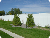 Commercial Vinyl Fence Installation