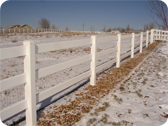 Commercial Vinyl Fence Installation