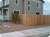 Installed cedar Wood Fence